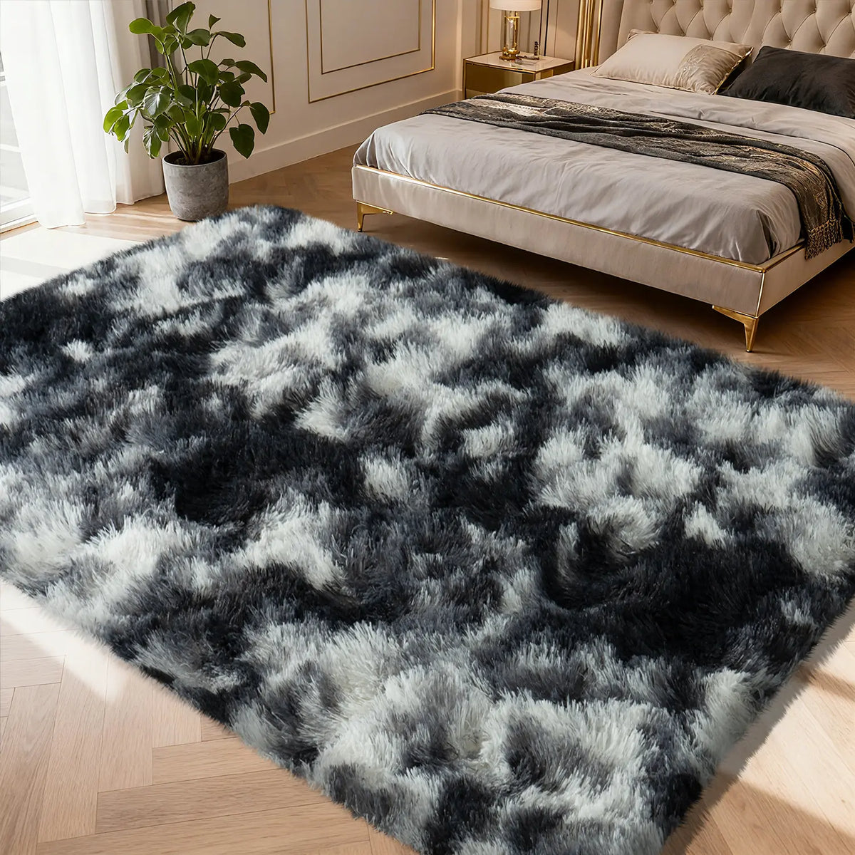 SohoChic Ultra-Soft Shaggy Rug - Furry Soft, Fuzzy Decorative Rug with Upgrade Non-Slip Backing, for Bedroom Kids Room, Room Decor, House Decor