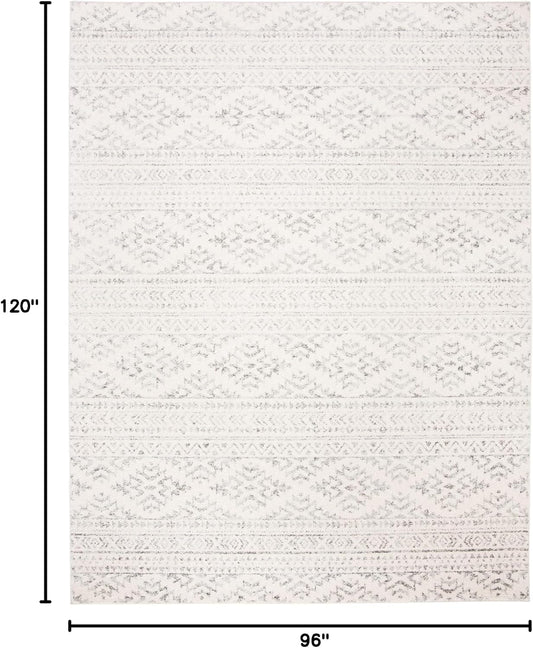 SAFAVIEH Tulum Area Rug 8x10, Large Ivory & Grey TUL272A