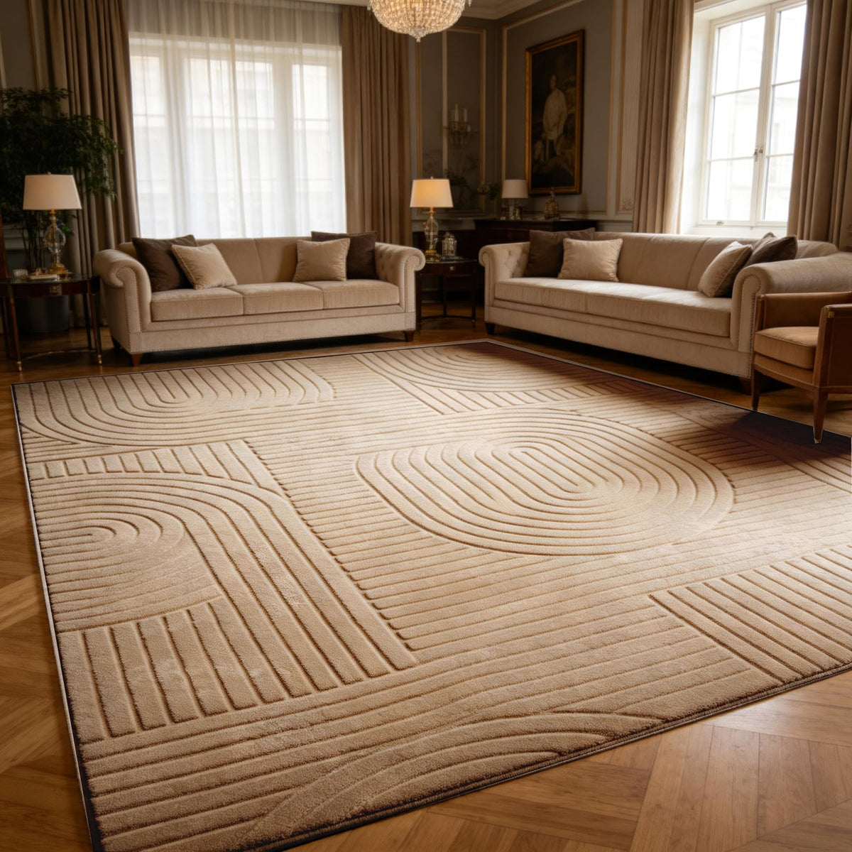 5x7 Grey Solid Color Area Rug, Modern Rugs for Living Room Bedroom