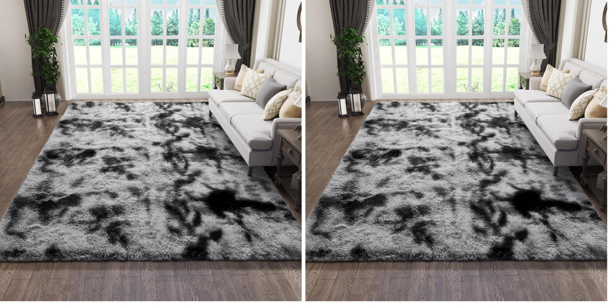 Ophanie Small Rug Upgrade Non Slip Throw Bedside Area Rugs, Fluffy Soft Grey Mini Bedroom Carpet, Affordable Door Entryway Indoor Inside Front Entrance Dog 2x3 Mat, Home Decor Aesthetic, Nursery