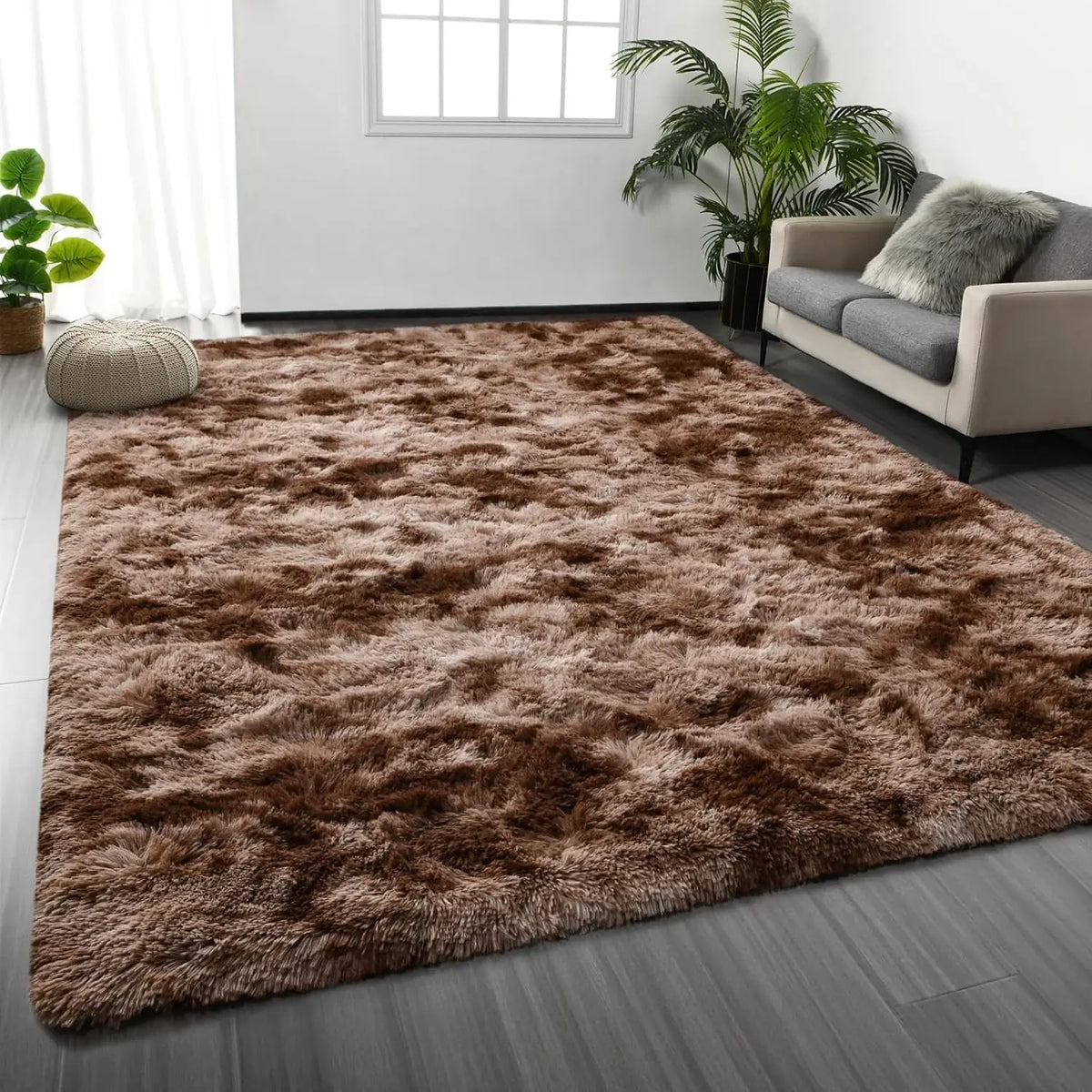 Ultra Soft Shag Fluffy High Pile Area Rug, Modern Decorative Carpet for Bedroom, Living Room, Nursery & Dorm, Home Decor