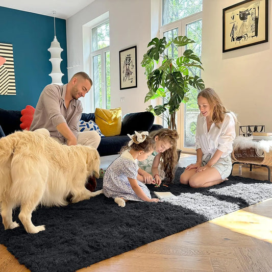 【TiktokShopSpringGlowUp】Large Size Plush Rugs Big Fluffy Area Rug Non-slip Soft Shaggy Carpet Mats for Living room Bedroom Nursery Home Decor Christmas gifts