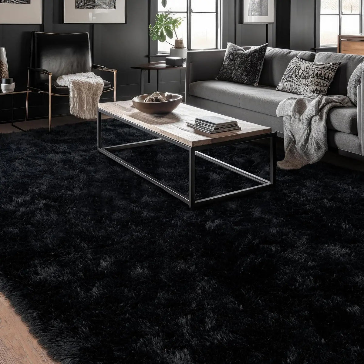 SohoChic Ultra-Soft Shaggy Rug - Furry Soft, Fuzzy Decorative Rug with Upgrade Non-Slip Backing, for Bedroom Kids Room, Room Decor, House Decor