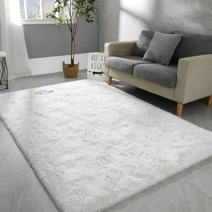 Ultra Soft Shag Fluffy High Pile Area Rug, Modern Decorative Carpet for Bedroom, Living Room, Nursery & Dorm, Home Decor