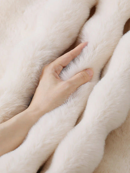 LUMI Soft Fluffy Bedside Rug – Modern Plush Shaggy Carpet, Non-Slip Floor Mat for Bedroom, Bay Window & Living Room Home Decorative Rugs
