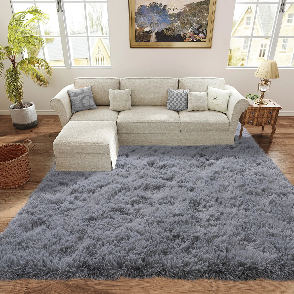 SohoChic Ultra-Soft Shaggy Rug - Furry Soft, Fuzzy Decorative Rug with Upgrade Non-Slip Backing, for Bedroom Kids Room, Room Decor, House Decor