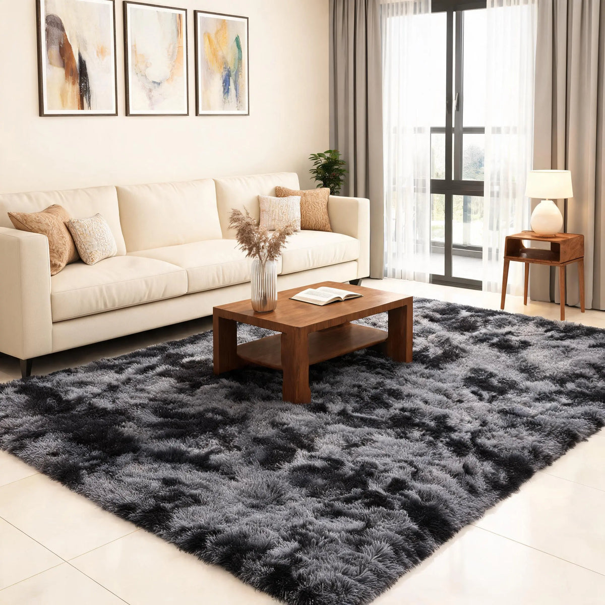 Fluffy Shag Rug, Super Soft Plush Area Rug, Modern Abstract Carpet for Living Room, Bedroom & Home Decor style nordic softrugs barbies dreamhouse