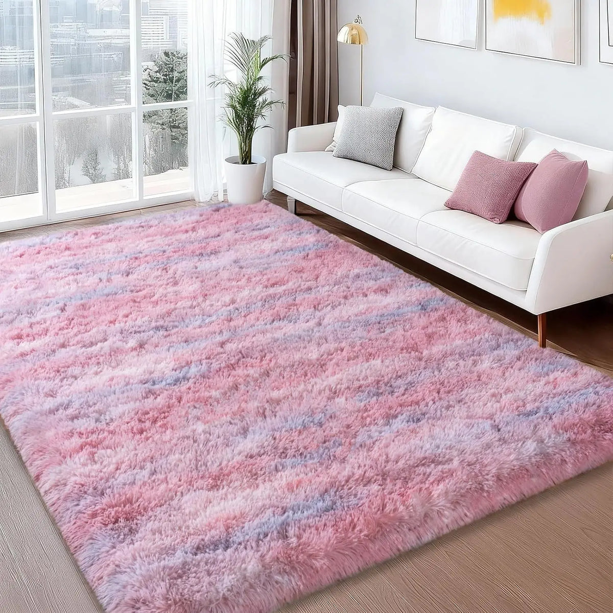 SohoChic Ultra-Soft Shaggy Rug - Furry Soft, Fuzzy Decorative Rug with Upgrade Non-Slip Backing, for Bedroom Kids Room, Room Decor, House Decor