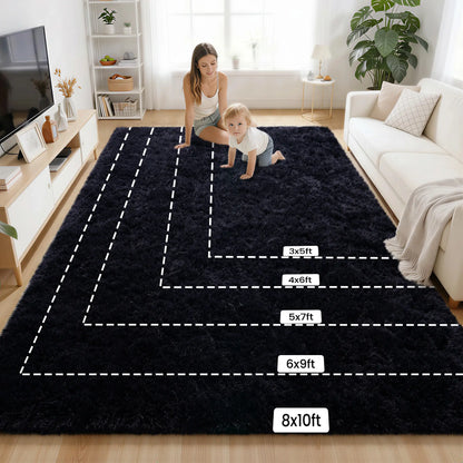 SohoChic Ultra-Soft Shaggy Rug - Furry Soft, Fuzzy Decorative Rug with Upgrade Non-Slip Backing, for Bedroom Kids Room, Room Decor, House Decor
