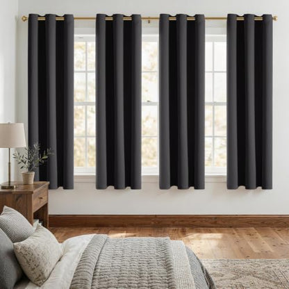 ChrisDowa Blackout Curtains for Bedroom and Living Room 63 Inches Long