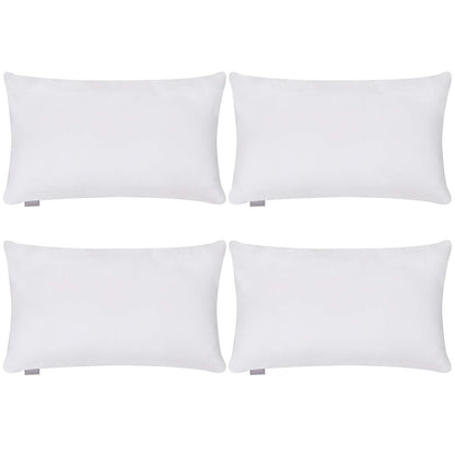 Thmyo 4-Pack 100% Cotton Solid Decorative Throw Pillow Case 18x18 Orange