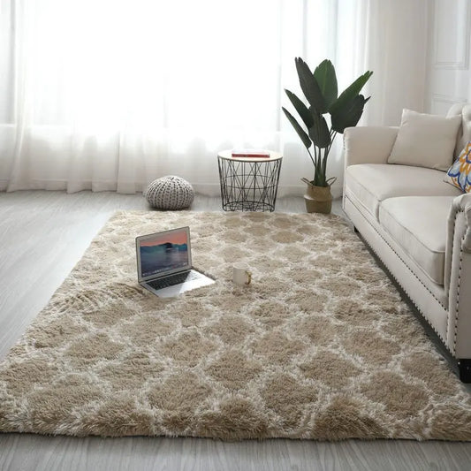 Ultra Soft Shag Fluffy High Pile Area Rug, Modern Decorative Carpet for Bedroom, Living Room, Nursery & Dorm, Home Decor