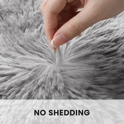FAMVAL Long Hair Fluffy Home Decor Rug - Super Soft Non-Slip Modern Rectangular Living Room Rug, Cozy Vibes Carpet for Bedroom Nursery