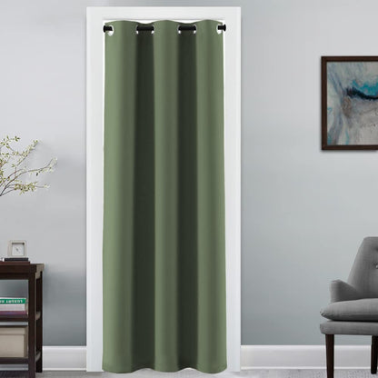 H.VERSAILTEX 100% Blackout Curtains for Bedroom Black Out Curtains 96 inch Thermal Insulated Long Blackout Curtains for Living Room, Energy Saving Curtains for Patio Door Grommet (1 Panel, Jet Black)