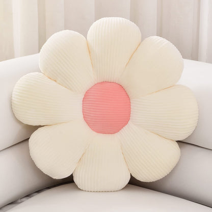 Sioloc Flower Shaped Throw Pillow Butt Cushion, Seating Cushion, Cute Room Decor & Plush Pillow for Bedroom Sofa Chair (Blush, 15.7")