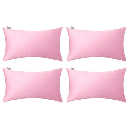 Thmyo 4-Pack 100% Cotton Solid Decorative Throw Pillow Case 18x18 Orange