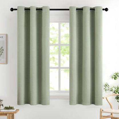 MIULEE Light Pink Blackout Bedroom Curtains Drapes 84 Inch Long 52"x84"