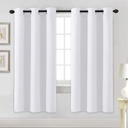 H.VERSAILTEX Blackout Curtains for Bedroom Thermal Insulated Room Darkening Living Room Curtains 63 Inch Long Grommet Privacy Protection Window Curtain Panels/Drapes for Nursery,2 Panels,Ivory/Cream
