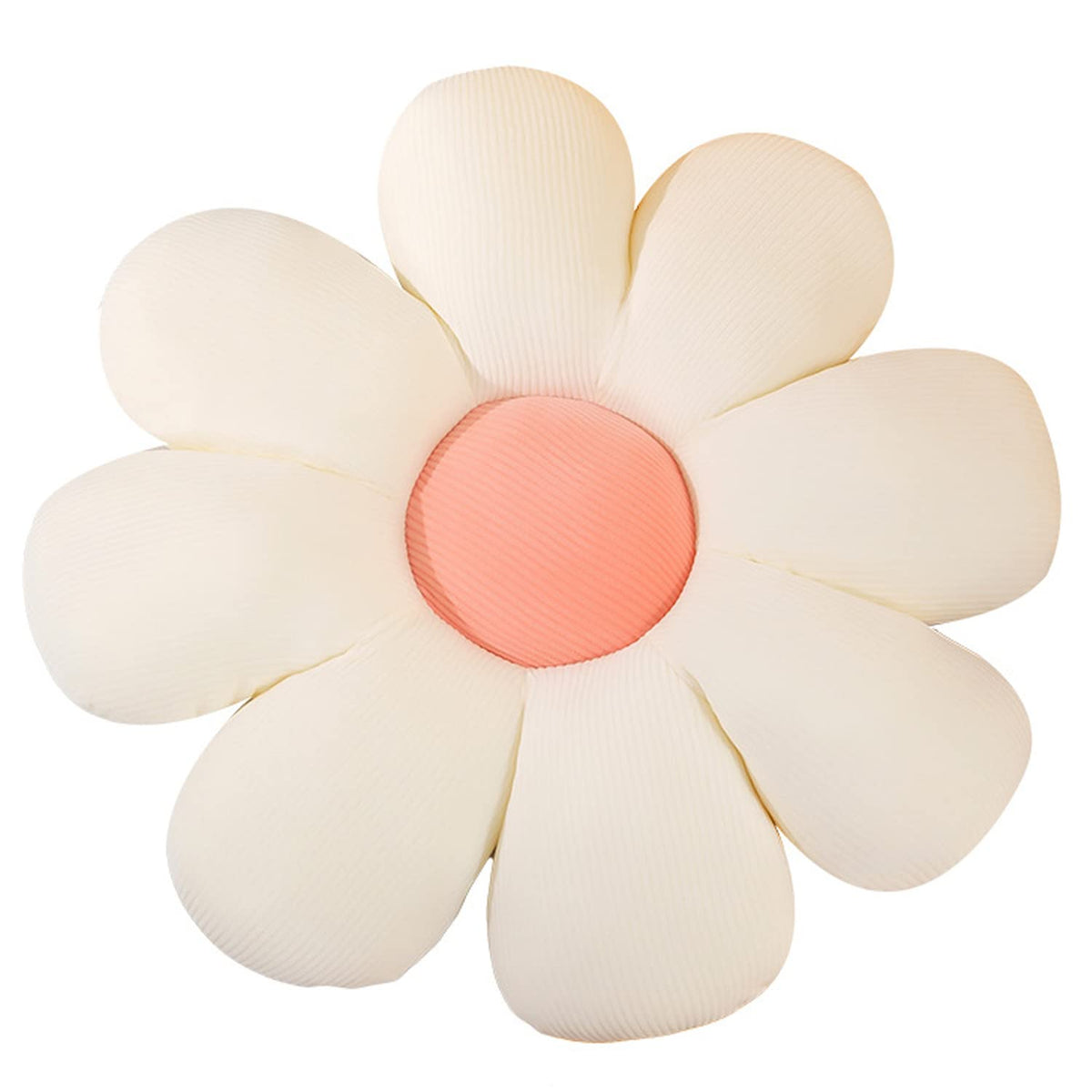 Flower Pillow, Flower Shaped Throw Pillow Floor Pillow Soft Seating Cushion Room Decor Plush Pillow for Bedroom, Sofa, Bed, Reading (15 inch, Green)