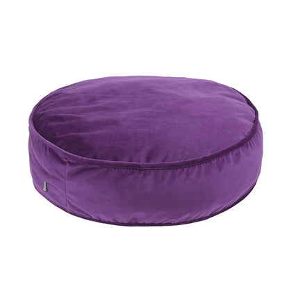 Round Floor Pillow Cover Velvet Throw Seating Pouf Yoga Meditation Cushion Plush Case Reading Room Decor Cover Only (25.6IN, Green)