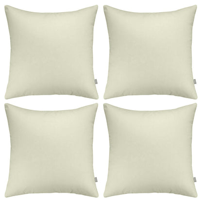 Thmyo 4-Pack 100% Cotton Solid Decorative Throw Pillow Case 18x18 Orange
