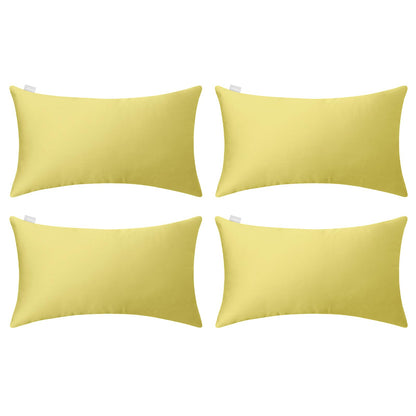Thmyo 4-Pack 100% Cotton Solid Decorative Throw Pillow Case 18x18 Orange