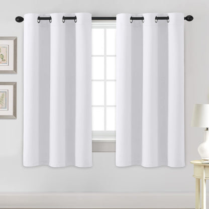 H.VERSAILTEX Blackout Curtains for Bedroom Thermal Insulated Room Darkening Living Room Curtains 63 Inch Long Grommet Privacy Protection Window Curtain Panels/Drapes for Nursery,2 Panels,Ivory/Cream