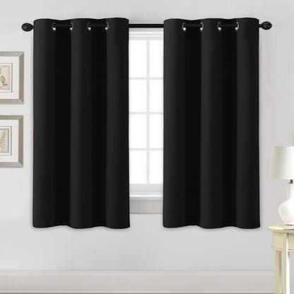 H.VERSAILTEX Blackout Curtains for Bedroom Thermal Insulated Room Darkening Living Room Curtains 63 Inch Long Grommet Privacy Protection Window Curtain Panels/Drapes for Nursery,2 Panels,Ivory/Cream