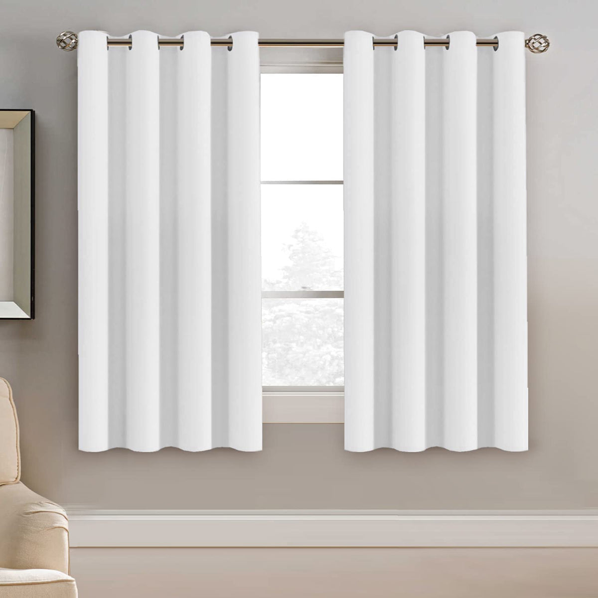 H.VERSAILTEX 100% Blackout Curtains for Bedroom Black Out Curtains 96 inch Thermal Insulated Long Blackout Curtains for Living Room, Energy Saving Curtains for Patio Door Grommet (1 Panel, Jet Black)