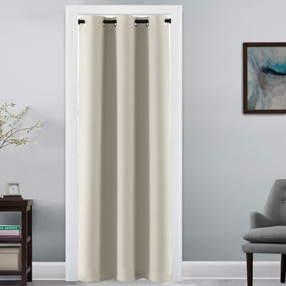 H.VERSAILTEX 100% Blackout Curtains for Bedroom Black Out Curtains 96 inch Thermal Insulated Long Blackout Curtains for Living Room, Energy Saving Curtains for Patio Door Grommet (1 Panel, Jet Black)