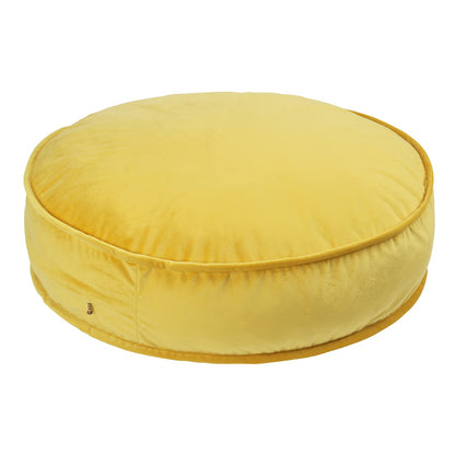 Round Floor Pillow Cover Velvet Throw Seating Pouf Yoga Meditation Cushion Plush Case Reading Room Decor Cover Only (25.6IN, Green)
