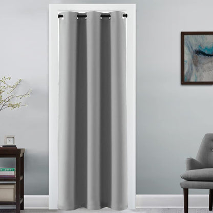 H.VERSAILTEX 100% Blackout Curtains for Bedroom Black Out Curtains 96 inch Thermal Insulated Long Blackout Curtains for Living Room, Energy Saving Curtains for Patio Door Grommet (1 Panel, Jet Black)