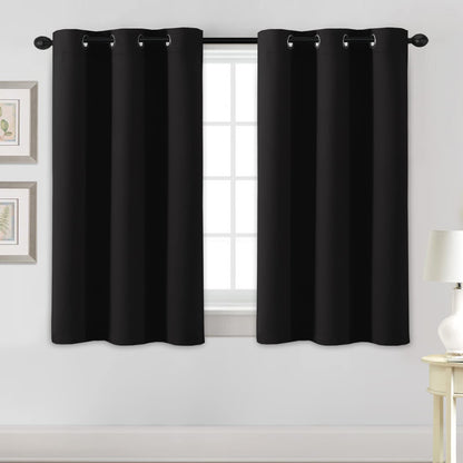 H.VERSAILTEX Blackout Curtains for Bedroom Thermal Insulated Room Darkening Living Room Curtains 63 Inch Long Grommet Privacy Protection Window Curtain Panels/Drapes for Nursery,2 Panels,Ivory/Cream