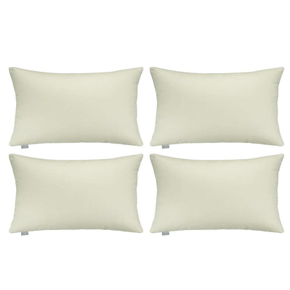 Thmyo 4-Pack 100% Cotton Solid Decorative Throw Pillow Case 18x18 Orange