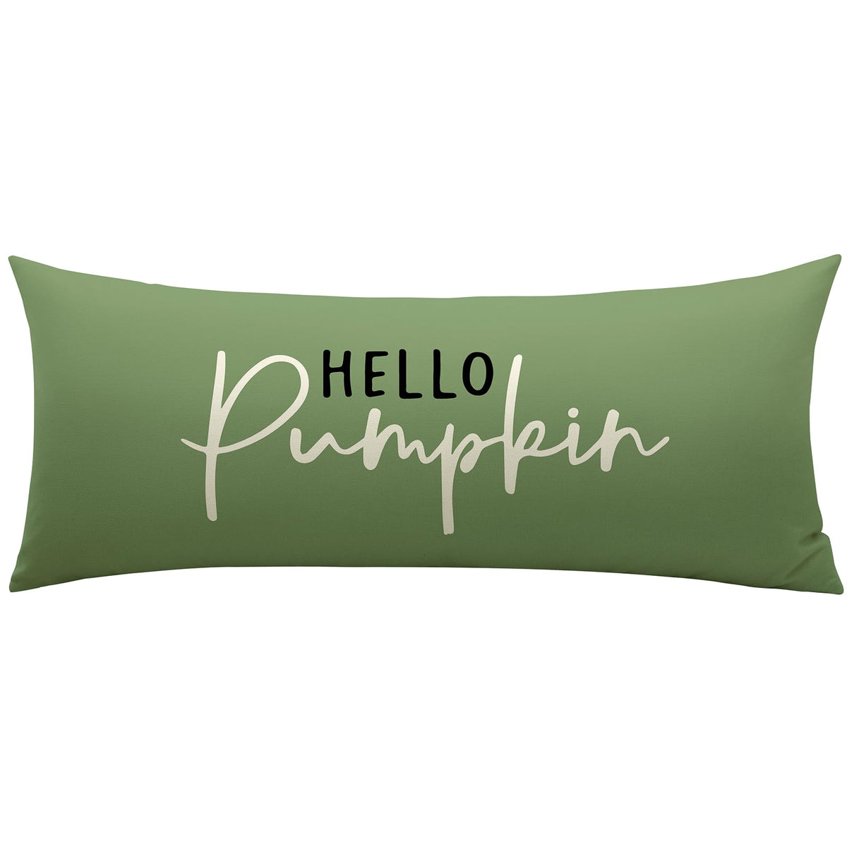 Artscope Hello Pumpkin Beige Lumbar Throw Pillow Cover 12x20 Inch Fall Decoration Cushion Cover Thanksgiving Farmhouse Pillow Case for Home Sofa Couch Decor