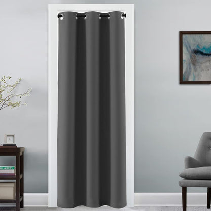 H.VERSAILTEX 100% Blackout Curtains for Bedroom Black Out Curtains 96 inch Thermal Insulated Long Blackout Curtains for Living Room, Energy Saving Curtains for Patio Door Grommet (1 Panel, Jet Black)