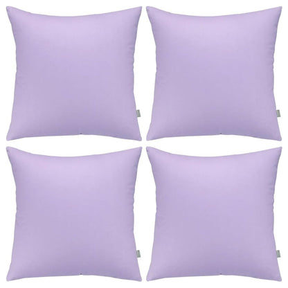 Thmyo 4-Pack 100% Cotton Solid Decorative Throw Pillow Case 18x18 Orange