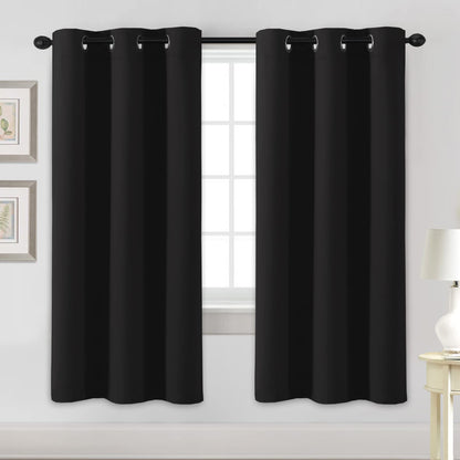 H.VERSAILTEX Blackout Curtains for Bedroom Thermal Insulated Room Darkening Living Room Curtains 63 Inch Long Grommet Privacy Protection Window Curtain Panels/Drapes for Nursery,2 Panels,Ivory/Cream