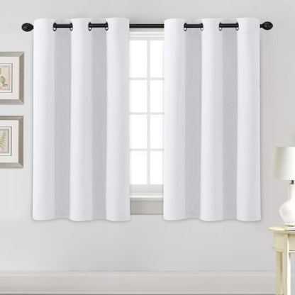 H.VERSAILTEX Blackout Curtains for Bedroom Thermal Insulated Room Darkening Living Room Curtains 63 Inch Long Grommet Privacy Protection Window Curtain Panels/Drapes for Nursery,2 Panels,Ivory/Cream