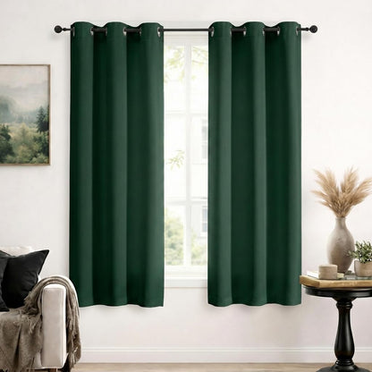 Simplebrand Sage Green Blackout Curtains 84 Inch Length 2 Panels Set for Bedroom/Living Room, Solid Room Darkening Thermal Insulated Grommet Energy Saving Window Treatment Drapes, Each 52" Wide
