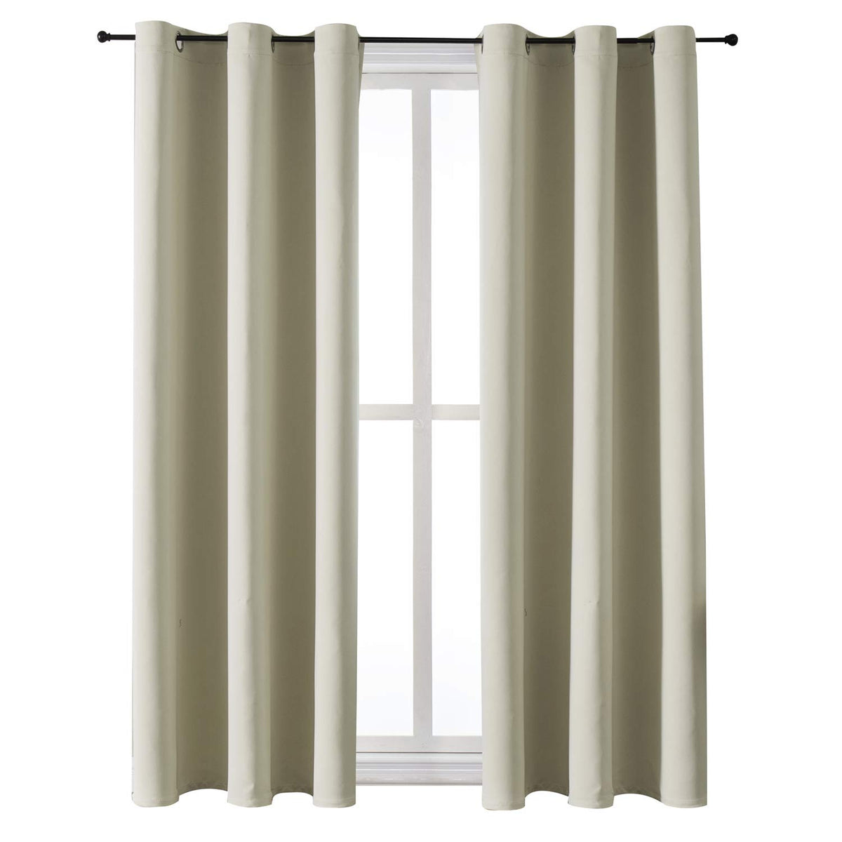 ChrisDowa Blackout Curtains for Bedroom and Living Room 63 Inches Long