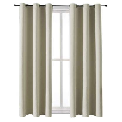 ChrisDowa Blackout Curtains for Bedroom and Living Room 63 Inches Long