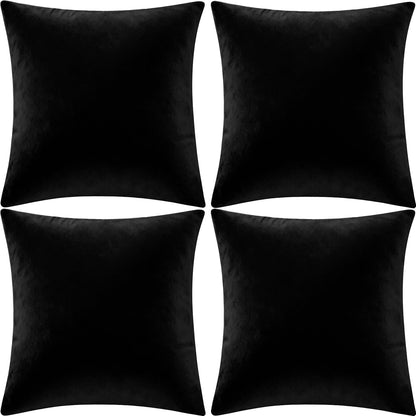 2 Pack 18x18 Pillow Cover Velvet Pillow Covers, Faux Fur Square Throw Pillow Covers for Living Room Decorations Throw Pillow Case, Throw Pillow Cover Cushion Cover for Home Sofa Bedroom Car, Pink