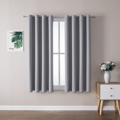 ChrisDowa Blackout Curtains for Bedroom and Living Room 63 Inches Long