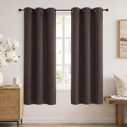 Simplebrand Sage Green Blackout Curtains 84 Inch Length 2 Panels Set for Bedroom/Living Room, Solid Room Darkening Thermal Insulated Grommet Energy Saving Window Treatment Drapes, Each 52" Wide