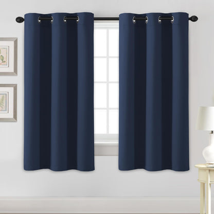 H.VERSAILTEX Blackout Curtains for Bedroom Thermal Insulated Room Darkening Living Room Curtains 63 Inch Long Grommet Privacy Protection Window Curtain Panels/Drapes for Nursery,2 Panels,Ivory/Cream