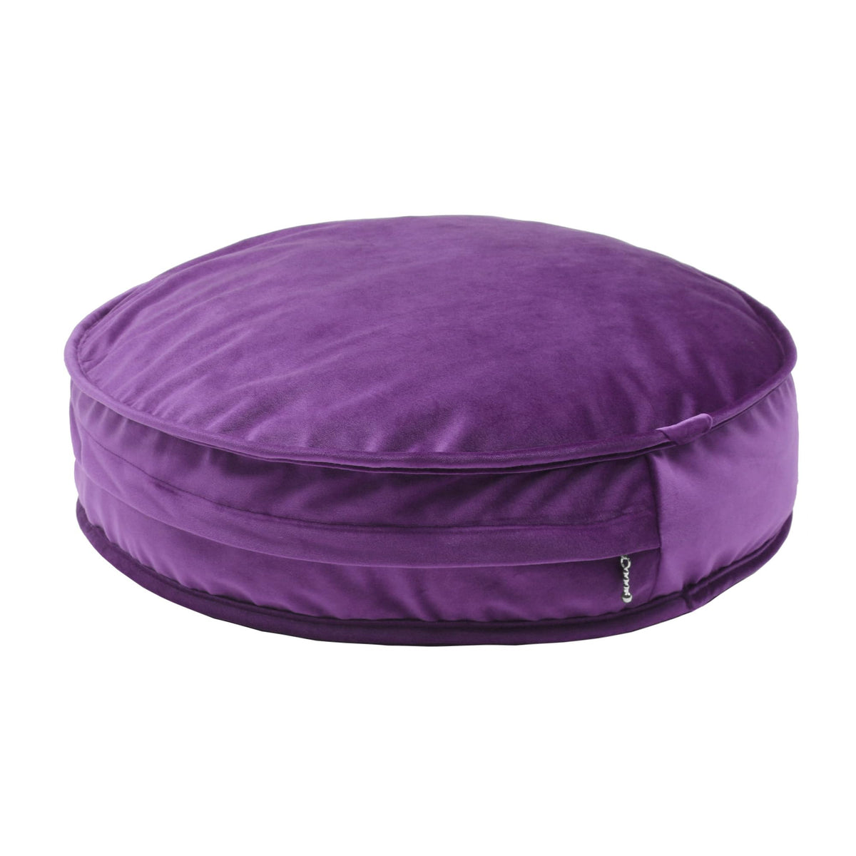 Round Floor Pillow Cover Velvet Throw Seating Pouf Yoga Meditation Cushion Plush Case Reading Room Decor Cover Only (25.6IN, Green)