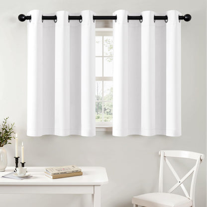 MIULEE Blackout Curtains for Bedroom 2 Panels 40 x 63 Inch Long Navy Blue