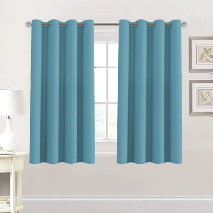 H.VERSAILTEX Blackout Curtains for Bedroom Thermal Insulated Room Darkening Living Room Curtains 63 Inch Long Grommet Privacy Protection Window Curtain Panels/Drapes for Nursery,2 Panels,Ivory/Cream