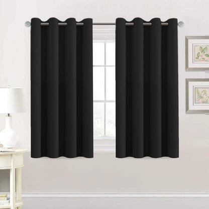 H.VERSAILTEX Blackout Curtains for Bedroom Thermal Insulated Room Darkening Living Room Curtains 63 Inch Long Grommet Privacy Protection Window Curtain Panels/Drapes for Nursery,2 Panels,Ivory/Cream